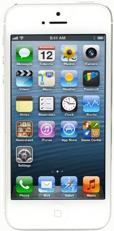 Смартфон Apple iPhone 5 32Gb White & Silver - Николаевск-на-Амуре