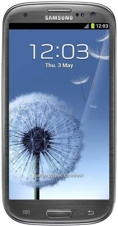 Смартфон Samsung Galaxy S3 GT-I9300 16Gb Titanium grey - Николаевск-на-Амуре